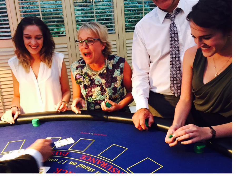 Guests enjoying casino night — Absolute Fun Casino